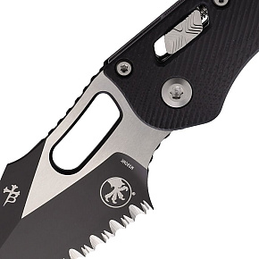 Microtech Stitch RAM-LOK Fluted Black G10 Handle