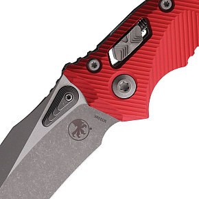 Microtech Amphibian RAM-LOK S/E Fluted Red Aluminium Handle