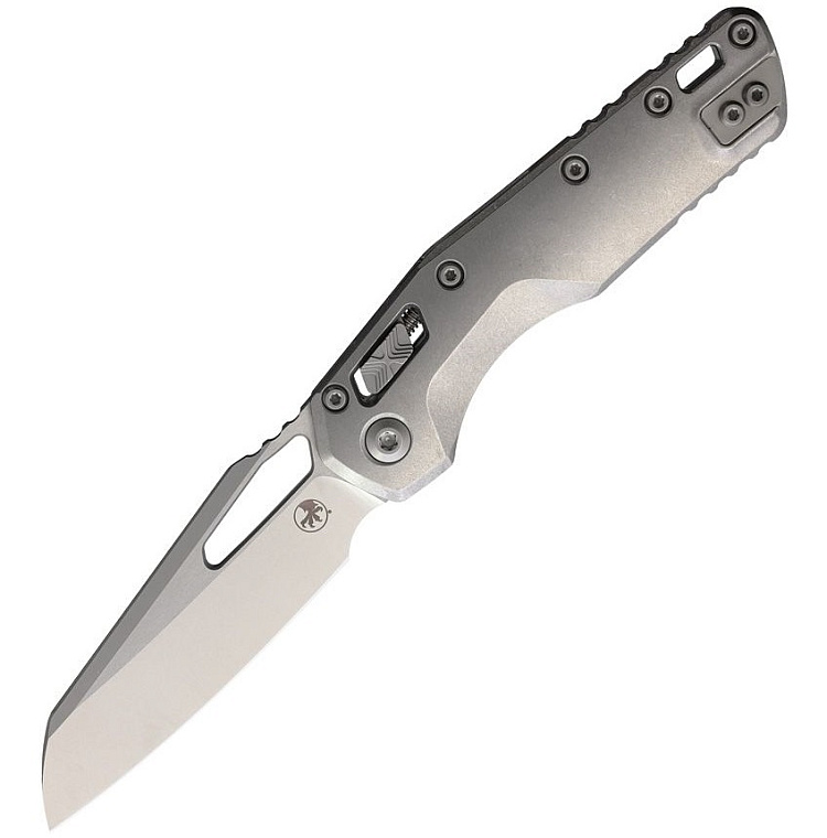 Microtech MSI Marfione Selection Clear Titanium Handle Bronze Titanium Backspacer