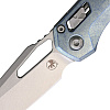 Microtech MSI Marfione Selection Ice Blue Titanium Handle Vapor Blast Blade