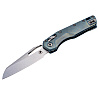 Microtech MSI Marfione Selection Ice Blue Titanium Handle Vapor Blast Blade