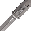 Microtech Dirac Delta D/E Natural Clear Apocalyptic Full Serated