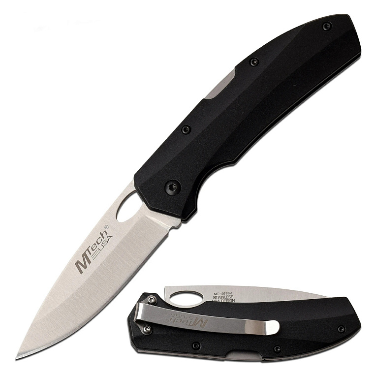 MTech Lockback Knife Alu Handle Black