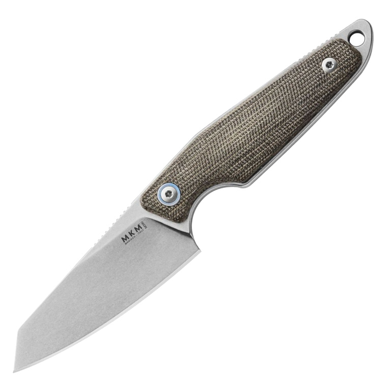 Maniago MKM Makro 2 Sheepsfoot Green Micarta