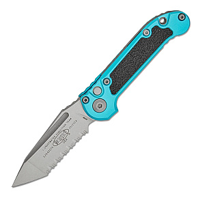 Microtech L.U.D.T. T/E Gen III Turquoise Stonewash Full Serrated