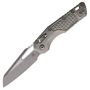 Microtech MSI S/E Frag Natural Clear Aluminium