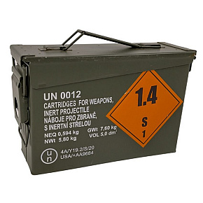 Ocelová NATO muniční bedna M19A1