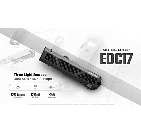 Nitecore EDC17 Flashlight + green laser