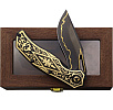Khai Gold Nocturne 24K Gold Titanium Handle CPM-3V DLC Blade