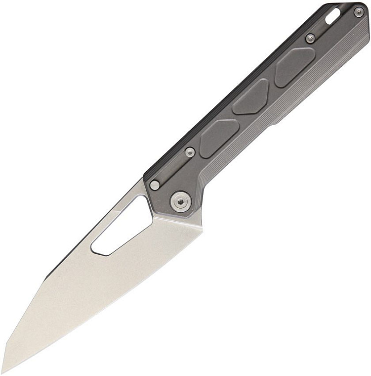 NOC Knives by Stedemon Chef Framelock Grey Titanium VG-10