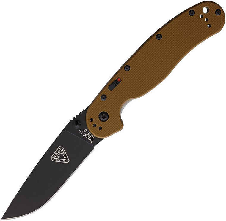 Ontario RAT-1A Desert Tan Assisted Opening