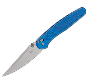 Pro-Tech Avalon Blue Peace Neighbor Design Stonewash MagnaCut Blade