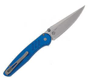 Pro-Tech Avalon Blue Peace Neighbor Design Stonewash MagnaCut Blade