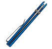 Pro-Tech Avalon Blue Peace Neighbor Design Stonewash MagnaCut Blade