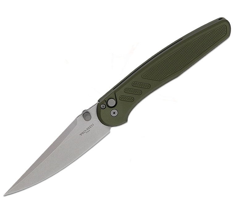 Pro-Tech Avalon Green Peace Neighbor Design Stonewash MagnaCut Blade