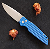 Pro-Tech Tactical Response 3 Dark Blue Handle Plain Clip Point Blade