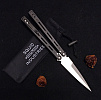 Pro-Tech FlyFather Balisong Satin 154CM Black Handle