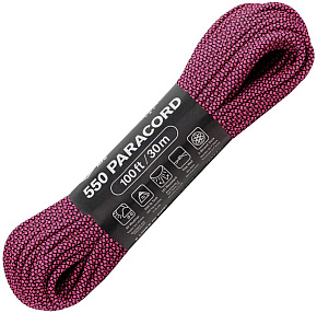 Atwood Rope Parachut Cord Paracord 550 Diamond Pink/Black