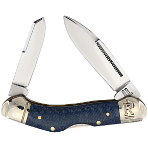 Rough Ryder Denim Micarta Two Blades Pocket Knive