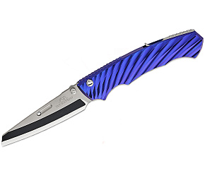 Rockstead RYO H-ZDP Blue Handle Folder