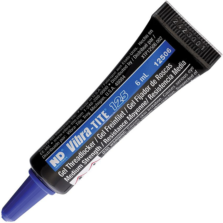 Vibra-Tite Medium Strength Threadlocker Gel Blue 6 ml Lepidlo na závity