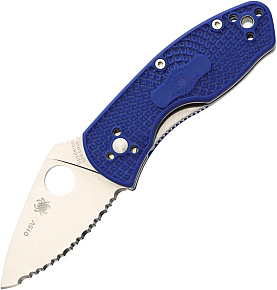 Spyderco Ambitious Blue FRN S35VN Serrated