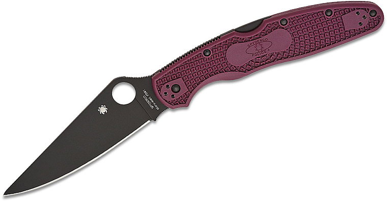 Spyderco Police 4 Burgundy Sprint Run