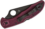 Spyderco Delica 4 Burgundy Sprint Run