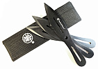 Smith & Wesson Bullseye 8" Throwing Knife Blacked 3 Piece Set
