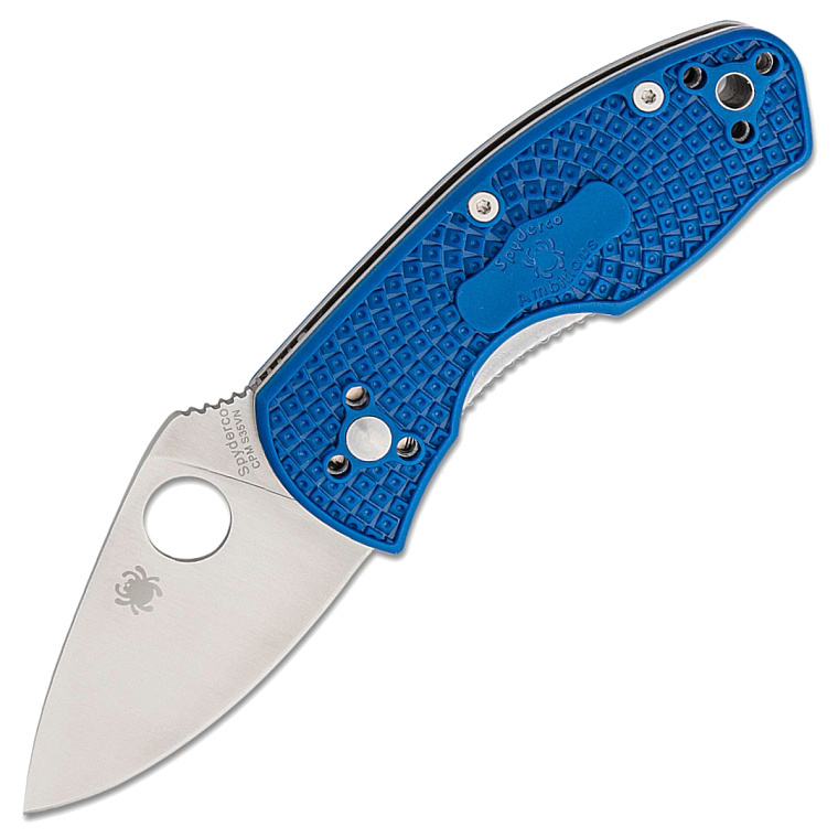 Spyderco Ambitious Blue FRN PlainBlade S35VN