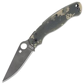 Spyderco Military 2 Camo S30V Black Blade CompressLock