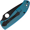Spyderco Tenacious Reeve Integral Lock Titanium Blue and Black Blade