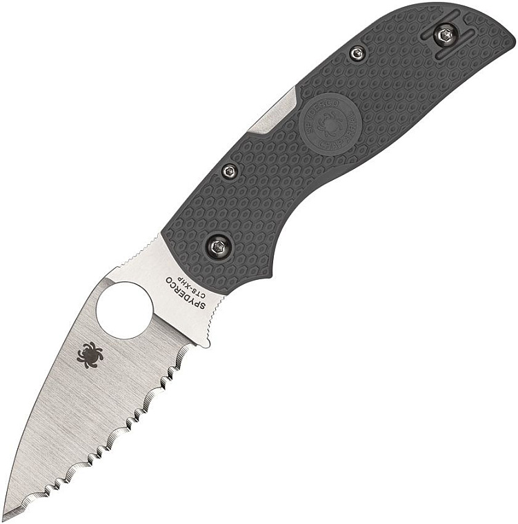 Spyderco Chaparral Gray FRN Serrated CTS-XHP  Blade