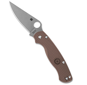 Spyderco Paramilitary 2 Brown Plain S15V Blade Sprint Run