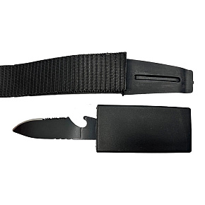 Street Wise Black Belt With Concealed  Knife
