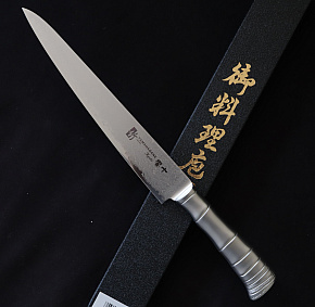 Maserin Sujihiki 240 mm Damasteel Tamahagane Blade
