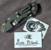 Rick Hinderer XM-24 4" Harpoon Spanto Tri-Way Battle Black and Orange