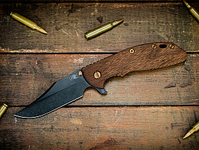 Rick Hinderer XM-24 4" Skinny Bowie Vintage Nubred Series