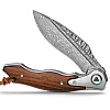 Trivisa Lepus-01 Damascus Blade Desert Ironwood Handle
