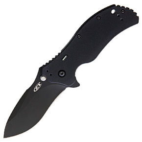 Zero Tolerance 0350 Black G10 Black Blade with Tritium