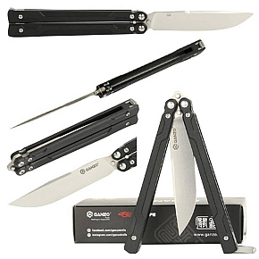Ganzo Balisong Black G10 G766-BK