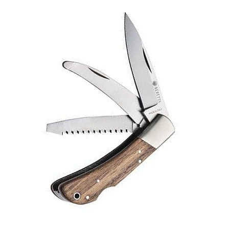 Beretta Duiker Three Blade Knife Wood