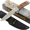 Browning Knife BRK Stacked Leather Handle