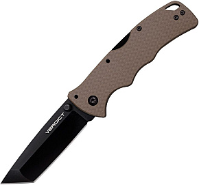 Cold Steel Verdict Black Blade Tanto Black Handle