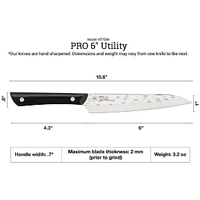 KAI PRO Utility Chefs Knife 6"