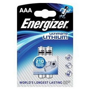 Energizer Lithium Ultimate 2 ks AAA baterií v blisteru