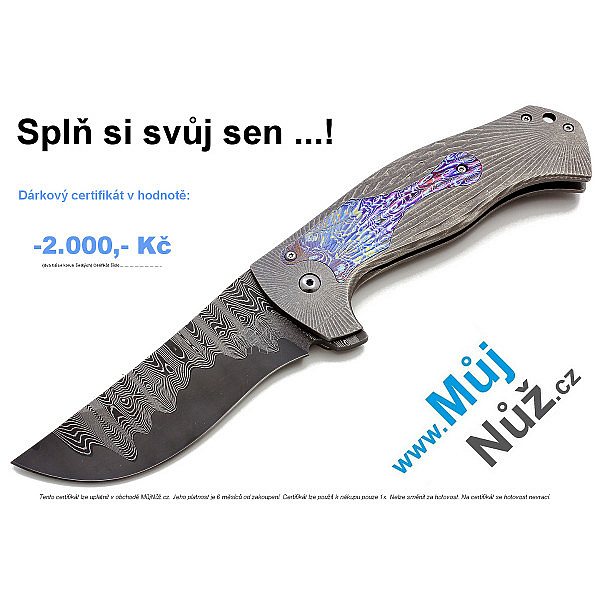 Dárkový certifikát v hodnotě 2000 Kč