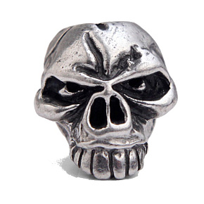 Schmuckatelli Emerson Skull Bead Pewter