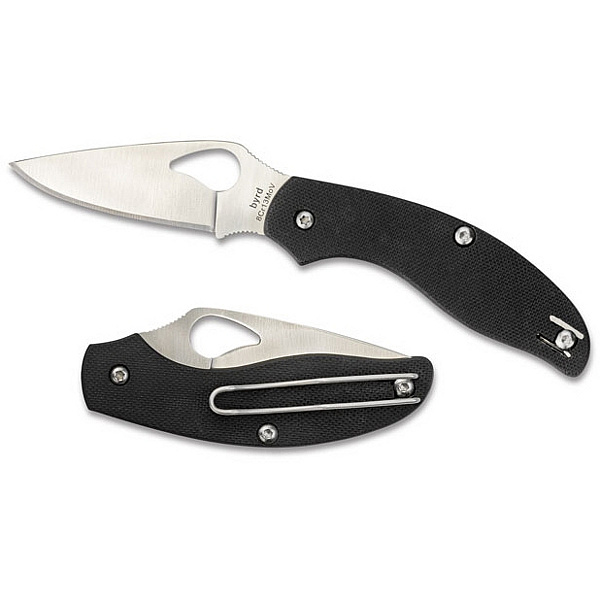 Byrd Knife by Spyderco Tern G-10 Black Slipit