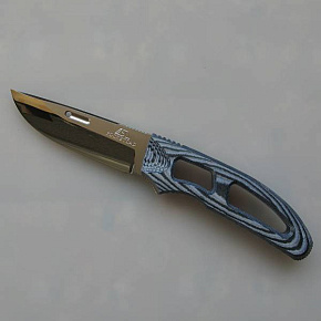 Rockstead KEI-ZDP Fixed Blade Blue Micarta